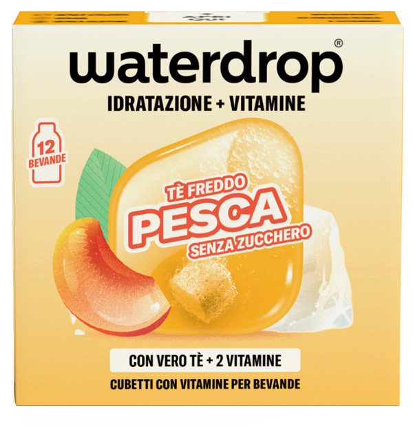 WATERDROP ICE TEA PESCA 12 CUBETTI - maxifarmacia.it