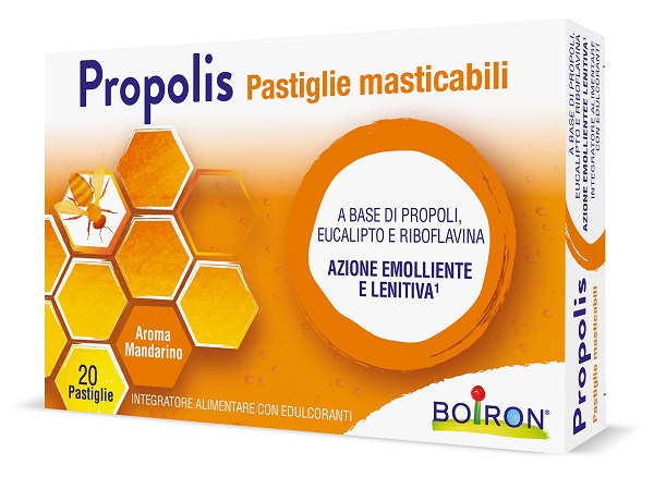 PROPOLIS PASTIGLIE MANDARINO 20 G - maxifarmacia.it