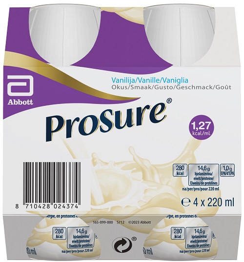PROSURE VANILLA 4 BOTTIGLIE DA 220 ML - maxifarmacia.it
