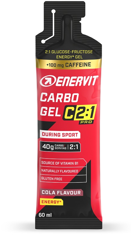 ENERVIT C2 1 PRO CARBO GEL COLA CON CAFFEINA 60 ML - maxifarmacia.it