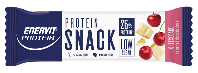 ENERVIT PROTEIN SNACK CHEESCAKE LOW SUGAR 30 G - maxifarmacia.it