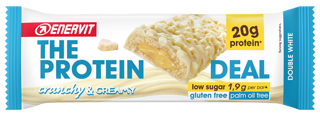 ENERVIT PROTEIN DEAL BAR DOUBLE WHITE 55 G - maxifarmacia.it