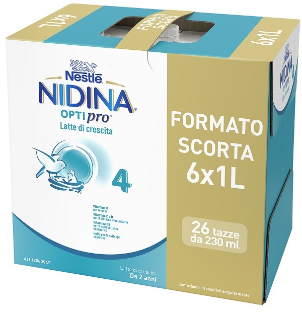 NIDINA OPTIPRO 4 LIQUIDO 6 X 1 L - maxifarmacia.it