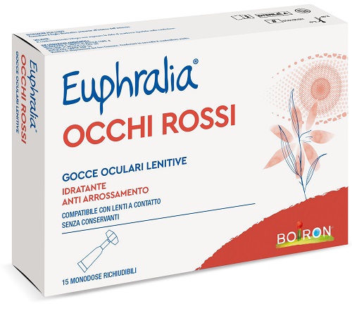 GOCCE OCULARI LENITIVE EUPHRALIA OCCHI ROSSI 15 FLACONCINI MONODOSE 0,5 ML - maxifarmacia.it