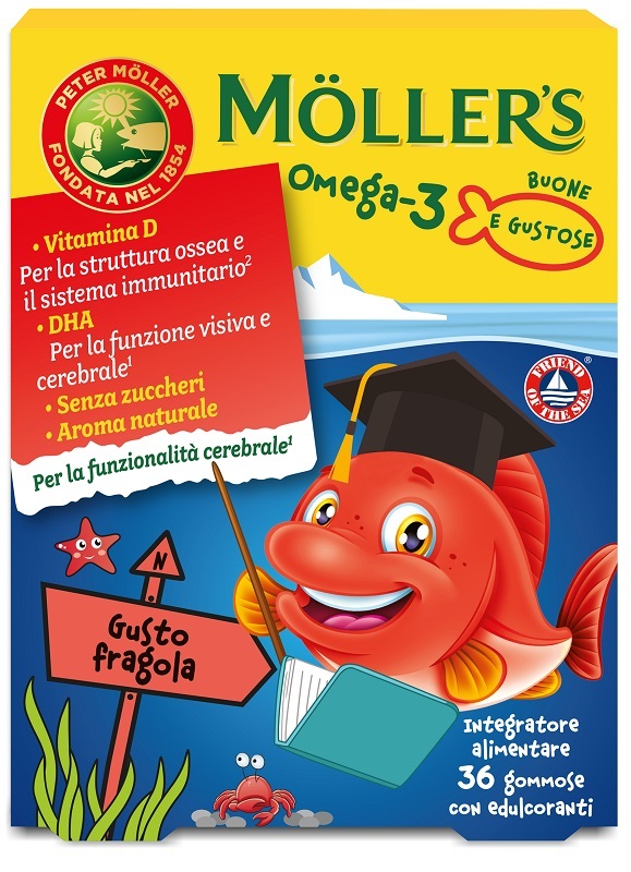 MOLLER'S OMEGA 3 JELLY FISH 36 GOMMOSE - maxifarmacia.it