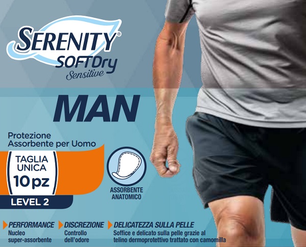 PANNOLINO SERENITY MAN SENSITIVE LEVEL 2 10 PEZZI - maxifarmacia.it