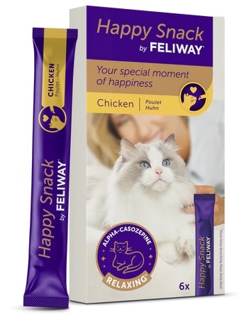FELIWAY HAPPY SNACK POLLO 6 STICKS - maxifarmacia.it