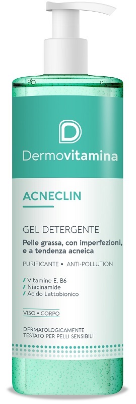 DERMOVITAMINA ACNECLIN GEL DETERGENTE 400 ML - maxifarmacia.it