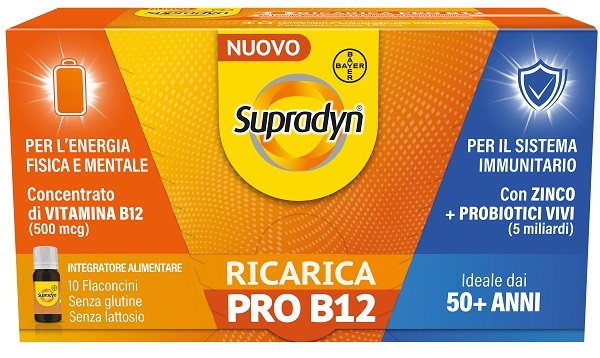 SUPRADYN RICARICA PRO B12 10 FLACONCINI - maxifarmacia.it
