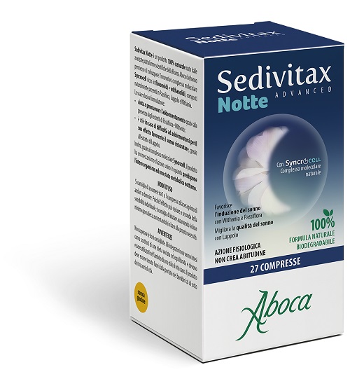 SEDIVITAX NOTTE ADVANCED 27 COMPRESSE - maxifarmacia.it