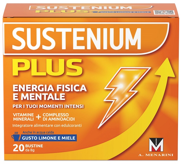 SUSTENIUM PLUS LIMONE E MIELE 20 BUSTINE DA 8 G - maxifarmacia.it