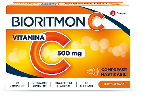 BIORITMON C 500MG VITAMINA C 20 COMPRESSE MASTICABILI - maxifarmacia.it