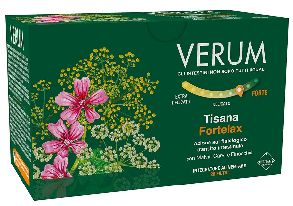 VERUM FORTELAX TISANA 20 FILTRI NEW - maxifarmacia.it