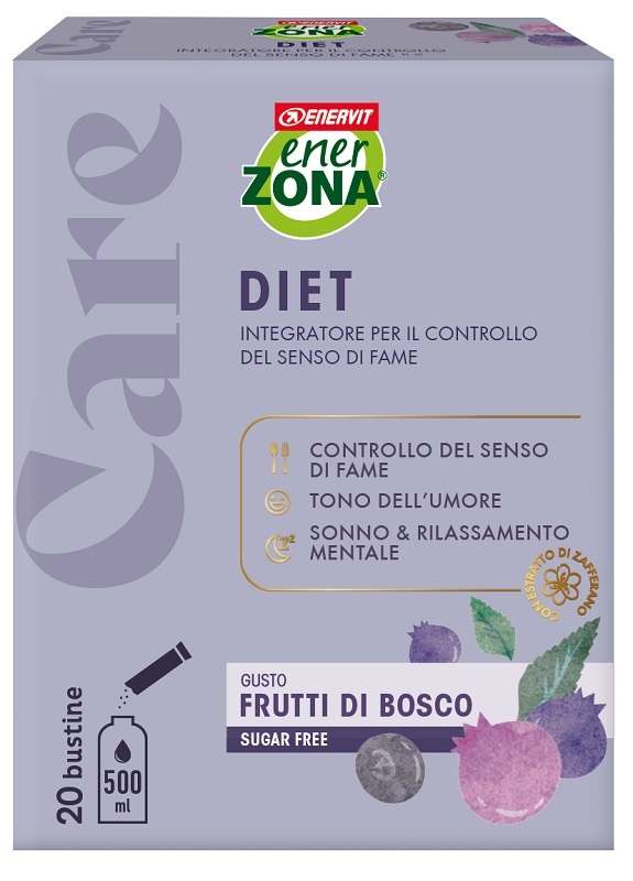 ENERZONA CARE DIET FRUTTI DI BOSCO 20 BUSTINE - maxifarmacia.it
