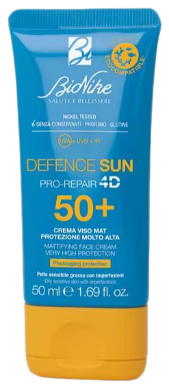 DEFENCE SUN 50+ CREMA VISO MAT 50 ML - maxifarmacia.it