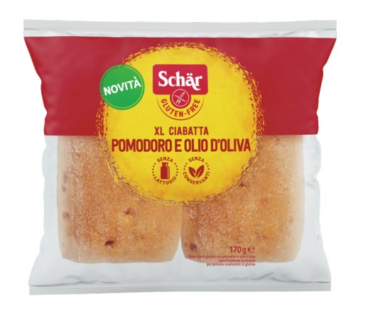 SCHAR XL CIABATTA POMODORI E OLIO D'OLIVA 2 PEZZI X 85 G - maxifarmacia.it