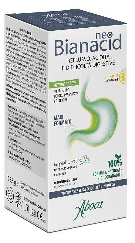 NEOBIANACID 70 COMPRESSE LIMONE - maxifarmacia.it