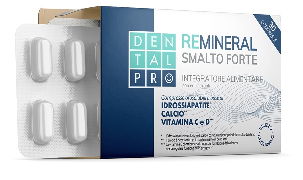 DENTALPRO REMINERAL SMALTO FORTE 30 COMPRESSE - maxifarmacia.it