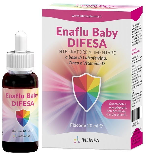 ENAFLU BABY DIFESA GOCCE 20 ML GUSTO DOLCE SENZA GLUTINE - maxifarmacia.it