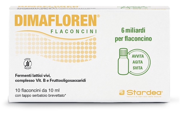 DIMAFLOREN 6 MILIARDI 10 FLACONCINI DA 10 ML SENZA GLUTINE - maxifarmacia.it