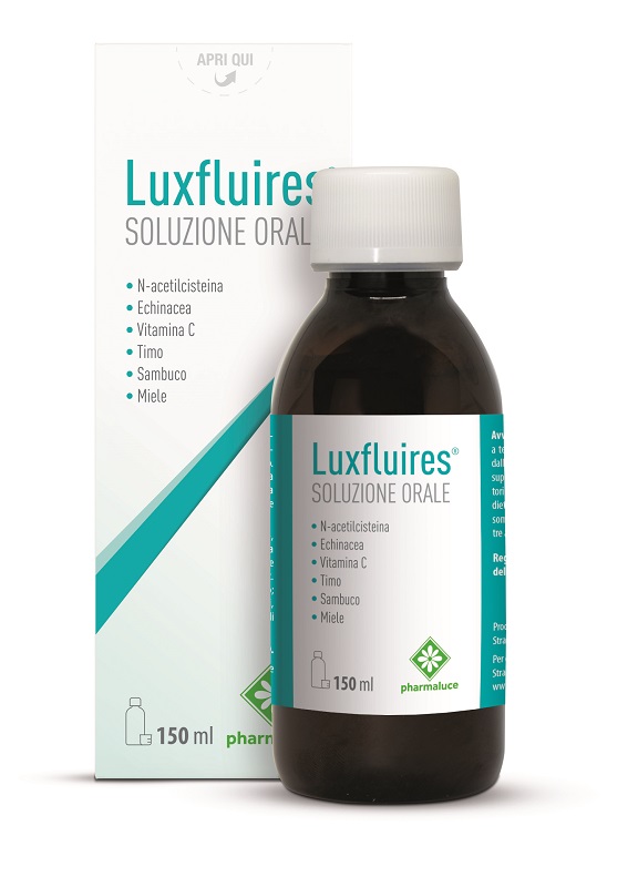 LUXFLUIRES SOLUZIONE ORALE 150 ML SENZA GLUTINE NATURALMENTE PRIVO DI LATTOSIO - maxifarmacia.it