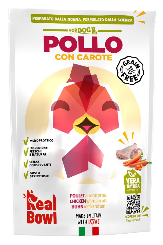REAL BOWL BUSTA SINGOLA POLLO SENZA CEREALI 400 G - maxifarmacia.it