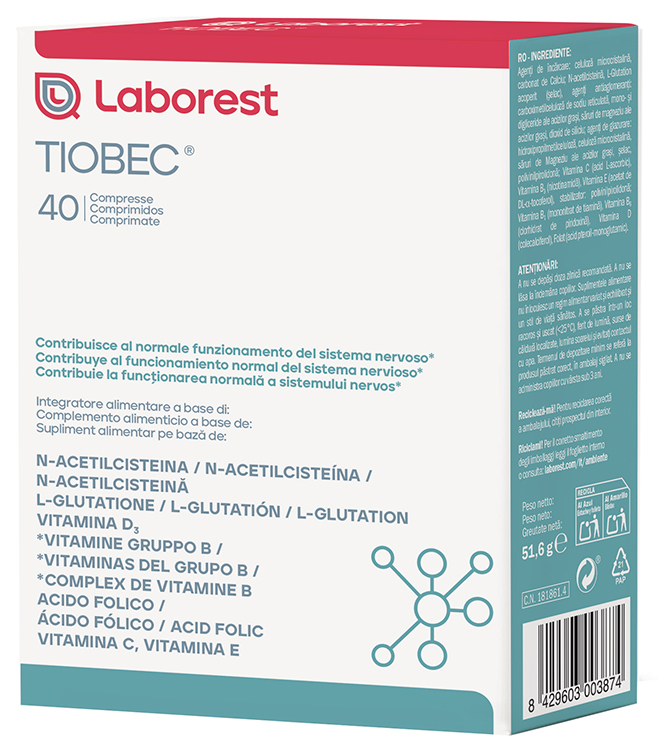 TIOBEC 40 COMPRESSE NUOVA FORMULAZIONE SENZA GLUTINE SENZA LATTOSIO - maxifarmacia.it