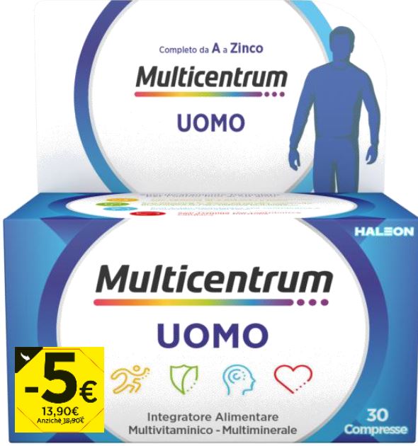 MULTICENTRUM U 30 COMPRESSE PROMO 2026 - maxifarmacia.it
