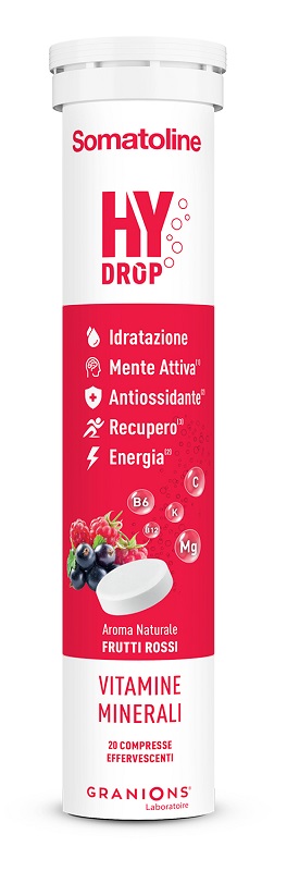 SOMATOLINE HYDROP FRUTTI ROSSI 20 COMPRESSE EFFERVESCENTI - maxifarmacia.it