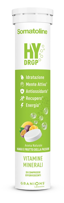 SOMATOLINE HYDROP MANGO & FRUTTO DELLA PASSIONE 20 COMPRESSE EFFERVESCENTI - maxifarmacia.it
