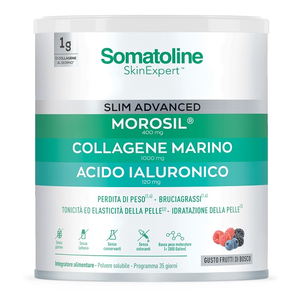 SOMATOLINE SLIM ADVANCED 275 G SENZA GLUTINE SENZA LATTOSIO - maxifarmacia.it