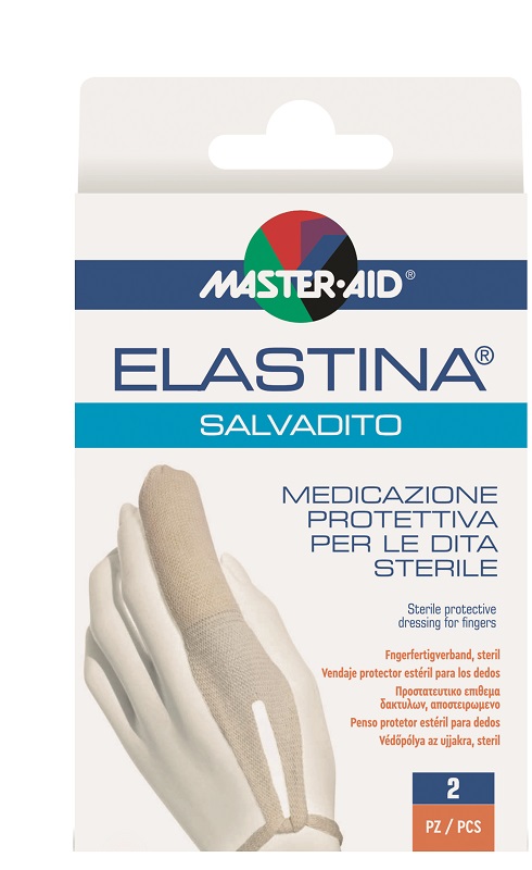 MASTER-AID ELASTINA SALVADITO MEDICAZIONE PROTETTIVA DITA STERILE 2 PEZZI - maxifarmacia.it