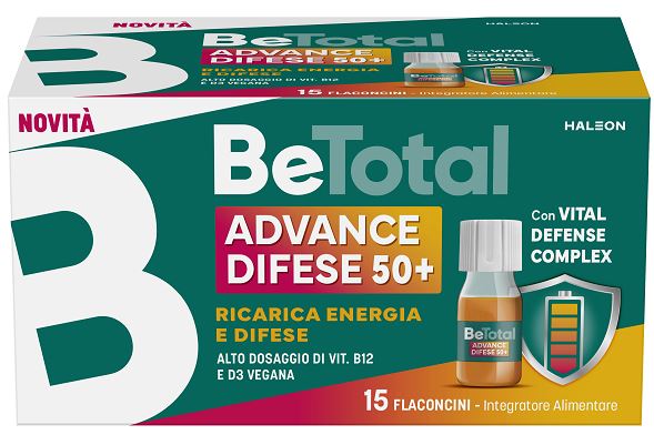 BETOTAL ADVANCE DIFESE 50+ 15 FLACONCINI DA 7 ML AROMA NATURALE ARANCIA CON EDULCORANTI SENZA ZUCCHERI SENZA GLUTINE NATURALMENTE PRIVO DI LATTOSIO - maxifarmacia.it