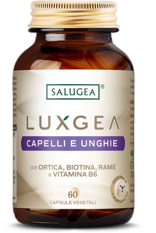 LUXGEA CAPELLI E UNGHIE SALUGEA 60 CAPSULE VEGETALI SENZA GLUTINE SENZA LATTOSIO - maxifarmacia.it