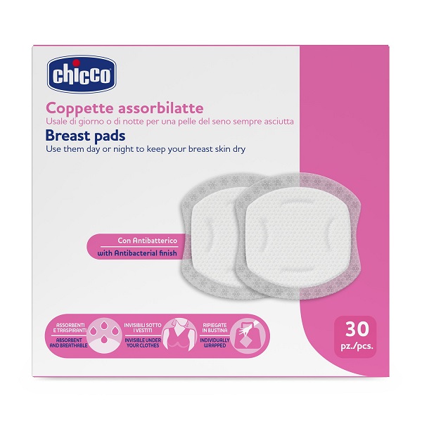 CHICCO COPPETTE ASSORBILATTE 30 PEZZI 2026 - maxifarmacia.it
