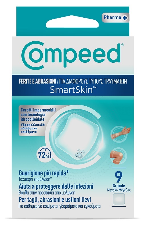 COMPEED CEROTTI FERITE E ABRASIONI GRANDE 10 PEZZI - maxifarmacia.it