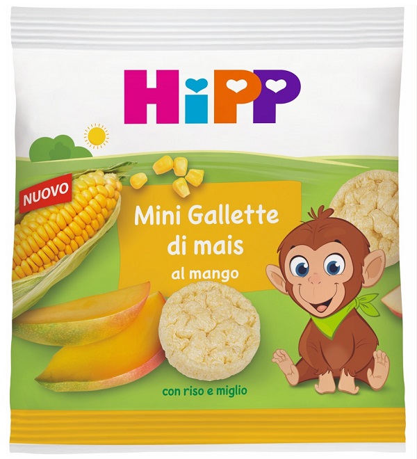 HIPP MINI GALLETTE MAIS MANGO 23 G - maxifarmacia.it