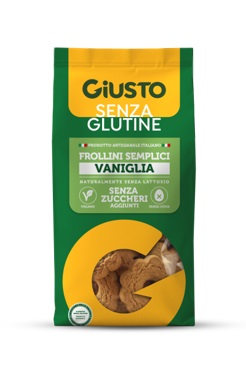 GIUSTO SENZA GLUTINE FROLLINI SEMPLICI ALLA VANIGLIA SENZA ZUCCHERI AGGIUNTI 200 G VEGAN, SENZA UOVA E NATURALMENTE PRIVO DI LATTOSIO, CON EDULCORANTE - maxifarmacia.it