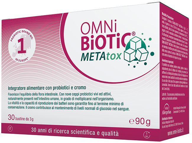 OMNI BIOTIC METATOX 30 BUSTINE 3 G SENZA GLUTINE SENZA LATTOSIO - maxifarmacia.it