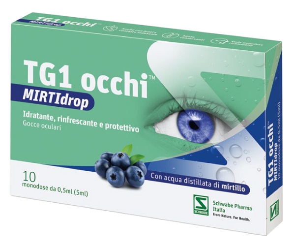 TG1 OCCHI MIRTIDROP GOCCE OCULARI 10 FIALE DA 0,5 ML - maxifarmacia.it