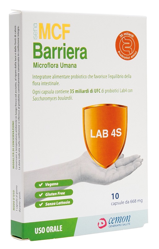 MCF BARRIERA 10 CAPSULE SENZA GLUTINE E LATTOSIO - maxifarmacia.it