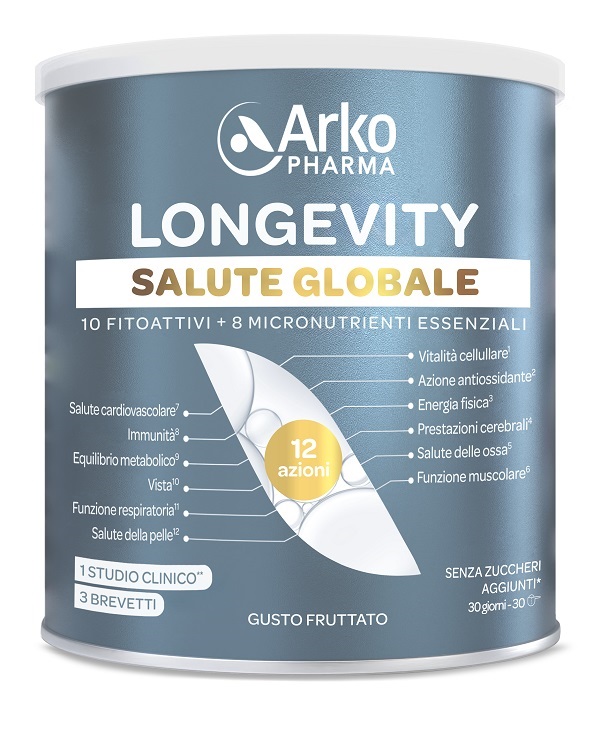 LONGEVITY SALUTE GLOBALE 285 G GUSTO FRUTTATO - maxifarmacia.it