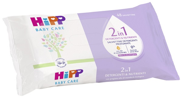 HIPP SALVIETTINE 2 IN 1 DETERGENTI&NUTRIENTI 48 PEZZI - maxifarmacia.it