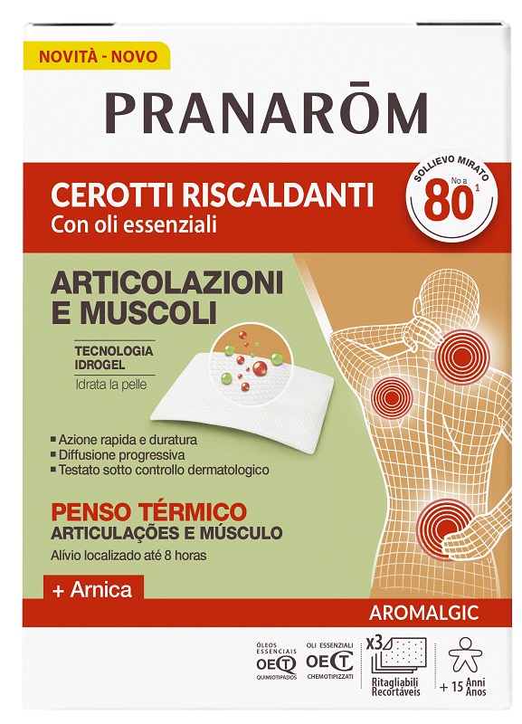 PRANAROM AROMALGIC CEROTTO RISCALDANTE 3 PEZZI - maxifarmacia.it