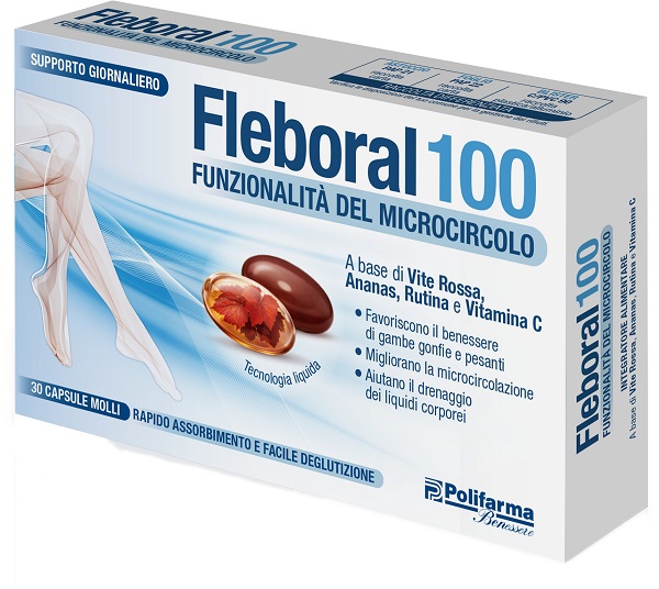 FLEBORAL 100 30 CAPSULE MOLLI - maxifarmacia.it