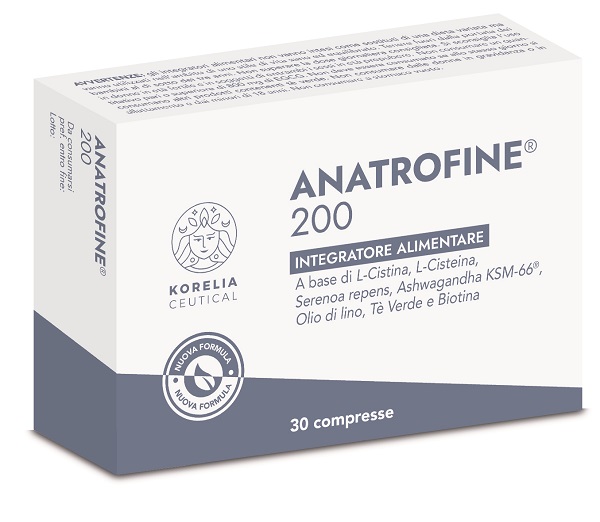 ANATROFINE 200 30 COMPRESSE 1000 MG SENZA GLUTINE SENZA LATTOSIO - maxifarmacia.it