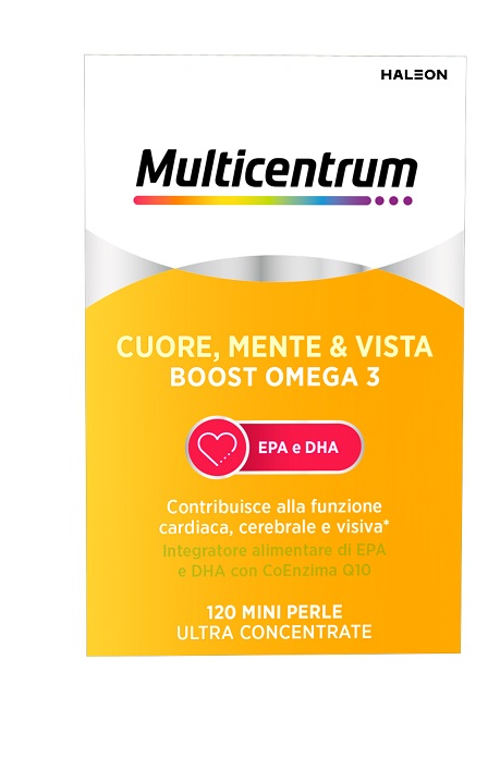 MULTICENTRUM OMEGA BOOST 120 MINI PERLE ULTRACONCENTRATE - maxifarmacia.it