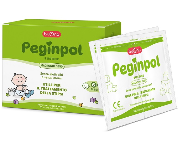 PEGINPOL 20 BUSTINE DIVISIBILI DA 10 G MACROGOL 3350 SENZA GLUTINE SENZA LATTOSIO - maxifarmacia.it